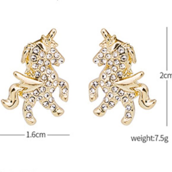 (BI) unicorn earrings - Picture 2 of 6